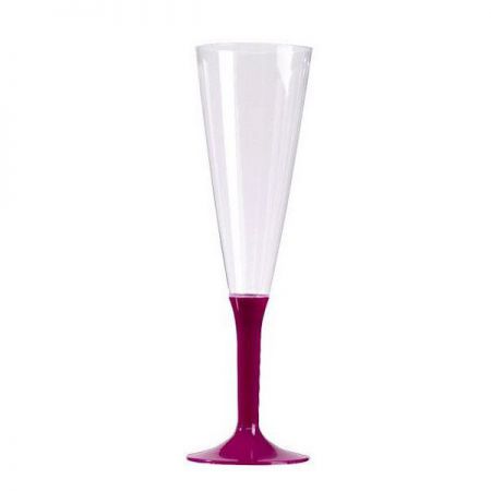 flut champagne jetable plastique top fete deco pas cher pourpre aubergine 