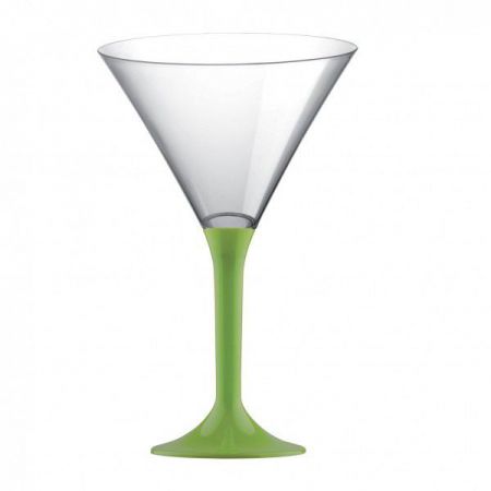verre cocktail plastique top fete deco mariage pas cher vert anis 