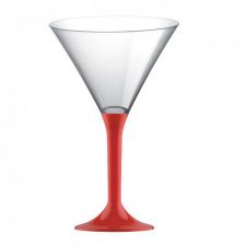 verre cocktail plastique top fete deco mariage pas cher rouge 