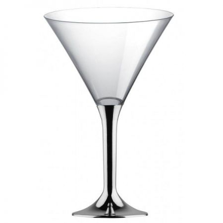 verre cocktail plastique top fete deco mariage pas cher gris argent 