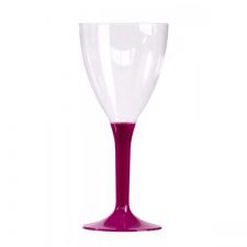 verre a vin plastique top fete deco mariage aubergine pourpre 