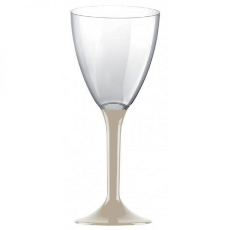 verre a vin plastique top fete deco mariage taupe 