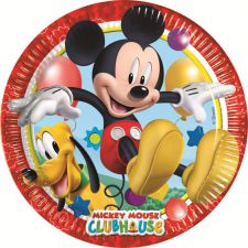 0006393 playful mickey large plate top fete deco pas cher disney 