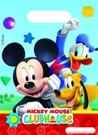 0006398 playful mickey party bags top fete licence disney mickey mouse 