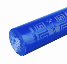 rd262058i bleu electrique nappe papier damassee vaisselle jetable deco mariage anniversaire
