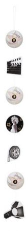 b44202 hollywood decoration suspendue anniversaire boland top fete pas cher 