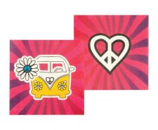 b44511 serviette hippie decoration anniversaire vaisselle jetable pas cher boland top fete