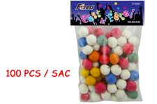 sachet 100 boules sarbacane cotillon pas cher top fete 