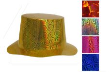 chapeau haut forme carton holographique cotillon pas cher top fete 
