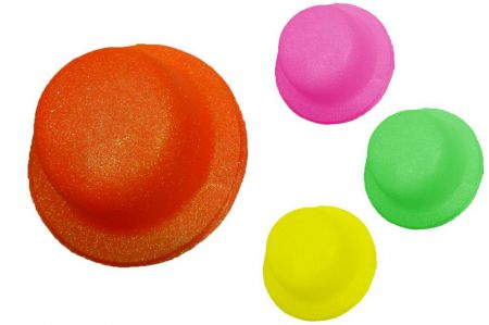 chapeau melon paillettes fluo deguisement top fete pas cher 