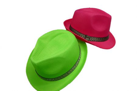chapeau mafia fluo deguisement top fete pas cher 
