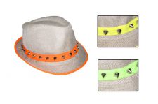 chapeau cabaret avec clous fluo deguisement pas cher cotillon top fete 