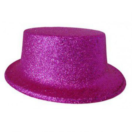 chapeau haut de forme paillette fuschia 75772 deguisement pas cher top fete 