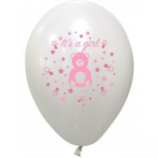 1251ro ballon baby shower fille rose decoration salle