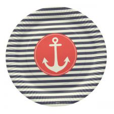 1113ma assiette marin vaisselle jetable soiree theme carton