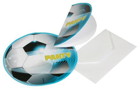 carte invitation foot enveloppe 