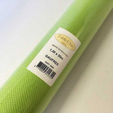 nappe papier gaufre vert 20m