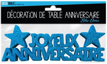 lettrage joyeux anniversaire bleu 