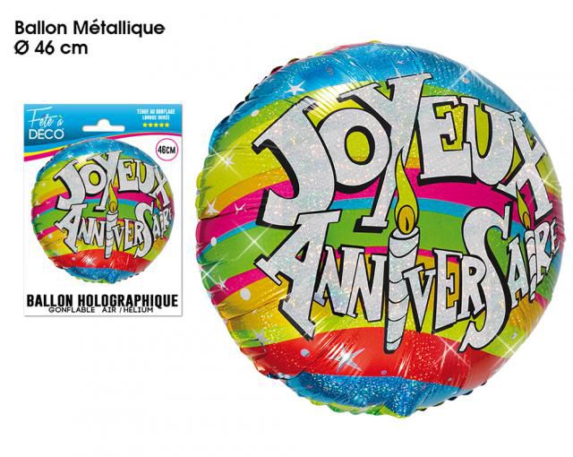 Ballon Helium Joyeux Anniversaire