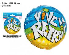 ballon helium vive la retraite 
