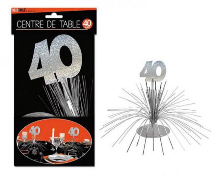 centre de table 40 ans 