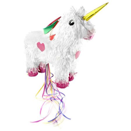 pinata a tirer licorne blanche 